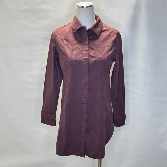 Soft Surroundings Seems Perfect Shirt Button Up Artsy Lagenlook Boho Size Small - Picture 1 of 10